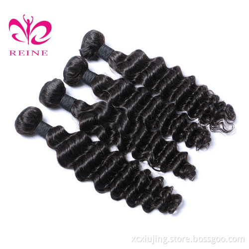 Cuticle Aligned Hair 10A Raw  Hair Bundle,Unprocessed Wholesale Indian Remy Deep wave